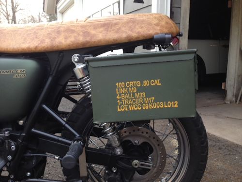 Complete Ammo Can Luggage Mounting System for the Triumph Bonneville, Thruxton and Scrambler