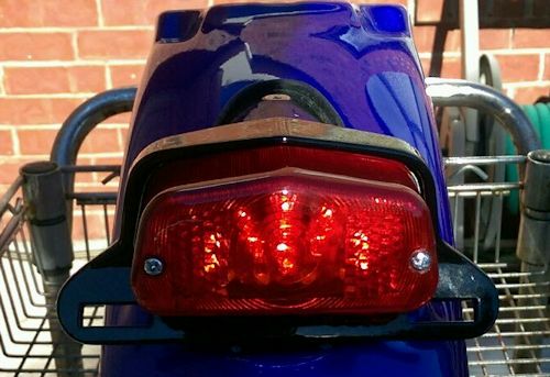 Captive Lucas LED Array System, or CLLAS, upgrade array for Lucas Style 564 Lights used on the New Triumph Bonneville, Black, SE, T100, T214, Thruxton, Scrambler and any other bike using this taillight
