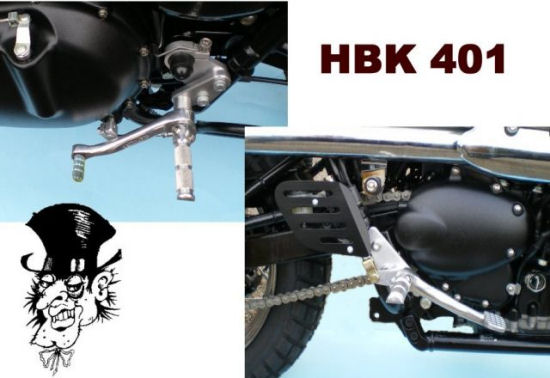 Norman Hyde Rearsets for the New Triumph Scrambler