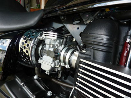 LCF Custom Carburetor Caps for the Triumph Bonneville, Thruxton, Scrambler, America and Speedmaster