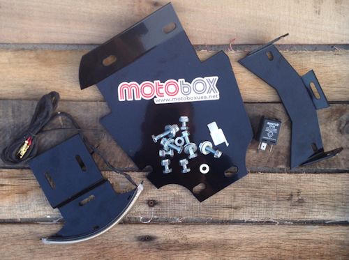 Motobox Slimline LED Fender Eliminator Kit for the Triumph Bonneville, SE, T100, Black, Thruxton and Scrambler