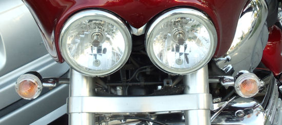 Clear Turn Signal Lens Kit with Bulbs for the Triumph Rocket III, Classic and Roadster