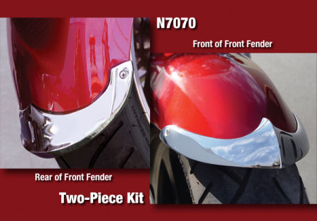 Chrome Fender Tips for the 2004-2007 Triumph Rocket III