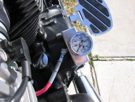 NewBonneville Engine Mount Oil Pressure Gauge