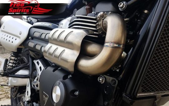 Free Spirits Cat Bypass H-Pipe for Triumph Scrambler 1200