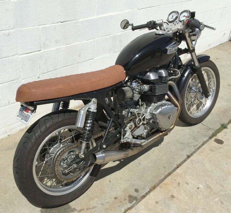 Flat-Out Brat / Scrambler Seat for the Triumph Bonneville, Thruxton and ...