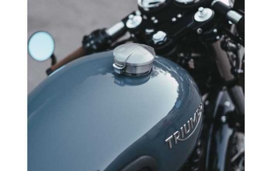 Monza Gas Cap Kit BRUSHED for the Triumph Bonneville, Scrambler, Thruxton, Speedmaster, Thunderbird and Legend, T120, T100, Street Twin, Street Scrambler, Street Cup and Bobber