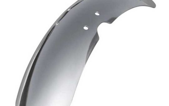 Motone Reguler Length Front Fender Polished Aluminum Spoke Wheel Triumph Bonneville, Thruxton and Scrambler