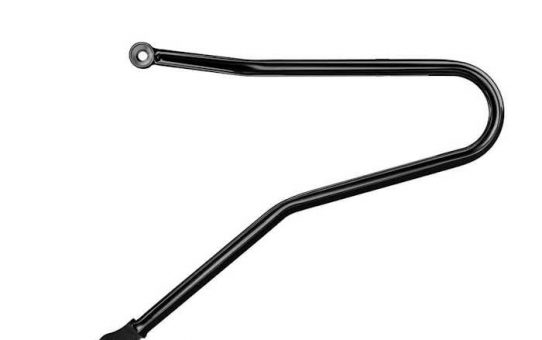 Motone Pannier / Luggage Rail - SINGLE LEFT SIDE ONLY BLACK for 2001-2015 Air Cooled Triumph Bonneville, T100, Black, SE, Thruxton, Scrambler