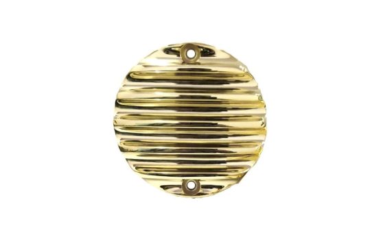 Motone Points ACG Cover - Ribbed - Solid Brass Triumph Bonneville, T100, T120, Street Twin, Street Cup, Street Scrambler, Speed Twin, Thruxton, Bobber, Speedmaster