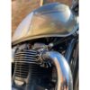 Motone Finned Exhaust Clamps – LC – Hand Polished Stainless Steel Triumph Bonneville T100, T120, Speed Twin 900, Street Twin, Street Cup, Street Scrambler, Scrambler 900, Speedmaster, Bobber, Scrambler 1200 - Image 2