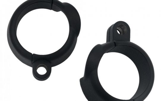 Motone Stealth Exhaust Clamps Liquid Cooled Twins - Black - Triumph Bonneville T100, T120, Street Twin, Street Cup, Street Scrambler, Thruxton, Speed Twin, Bobber, Speedmaster, Scrambler 1200