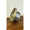 Motone JETSON Dished Low Profile Fuel Gas Cap - Billet Aluminum - BRASS - For The Triumph Bonneville, T100, T120, Scrambler, Thruxton, Speedmaster, Bobber, Street Twin, Speed Twin, etc - Image 2