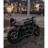 Motone The Viper- Low Profile Skinny Ribbed Seat - DARK TOBACCO BROWN 2016+ Liquid Cooled Triumph Bonneville T100, T120, Street Twin, Street Cup, Street Scrambler - Image 3