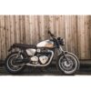 Motone The Viper- Low Profile Skinny Ribbed Seat - DARK TOBACCO BROWN 2016+ Liquid Cooled Triumph Bonneville T100, T120, Street Twin, Street Cup, Street Scrambler - Image 4