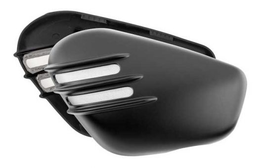 Motone Ribbed Side Covers FLAT BLACK - LIQUID COOLED Triumph Bonneville Bobber and Speedmaster 1200