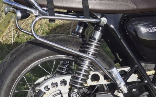 Motone Pannier / Luggage Rails - Pair Polished for 2016+ Triumph T100, T120, Street Twin, Street Scrambler, Street Cup