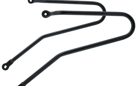 Motone Pannier / Luggage Rails - Pair BLACK for 2001-2015 Air Cooled Triumph Bonneville, T100, Black, SE, Thruxton, Scrambler